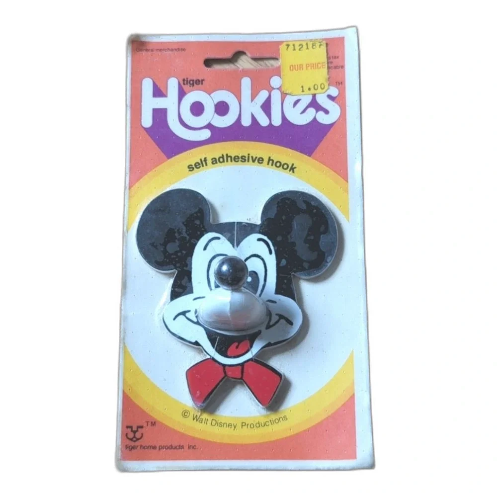 Mickey Mouse Disney Hookies Vintage Wall Hook Decor